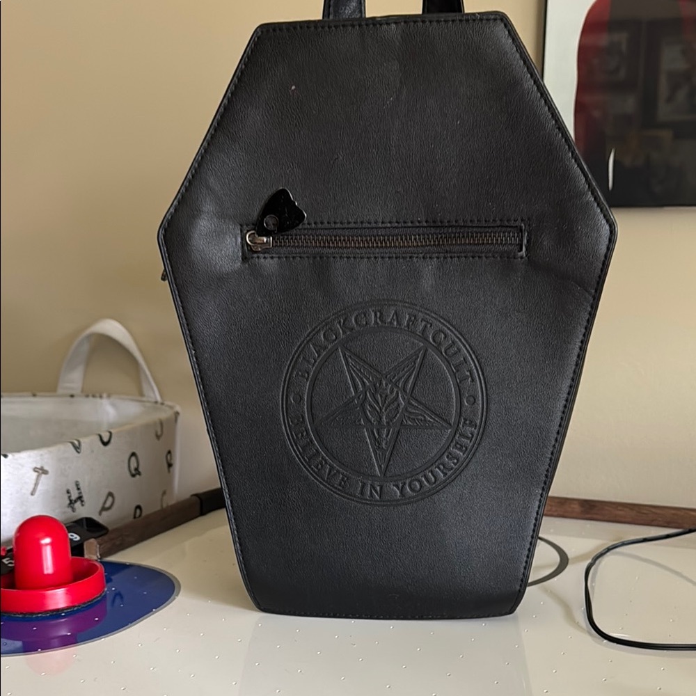 Black Gothic Coffin Backpack